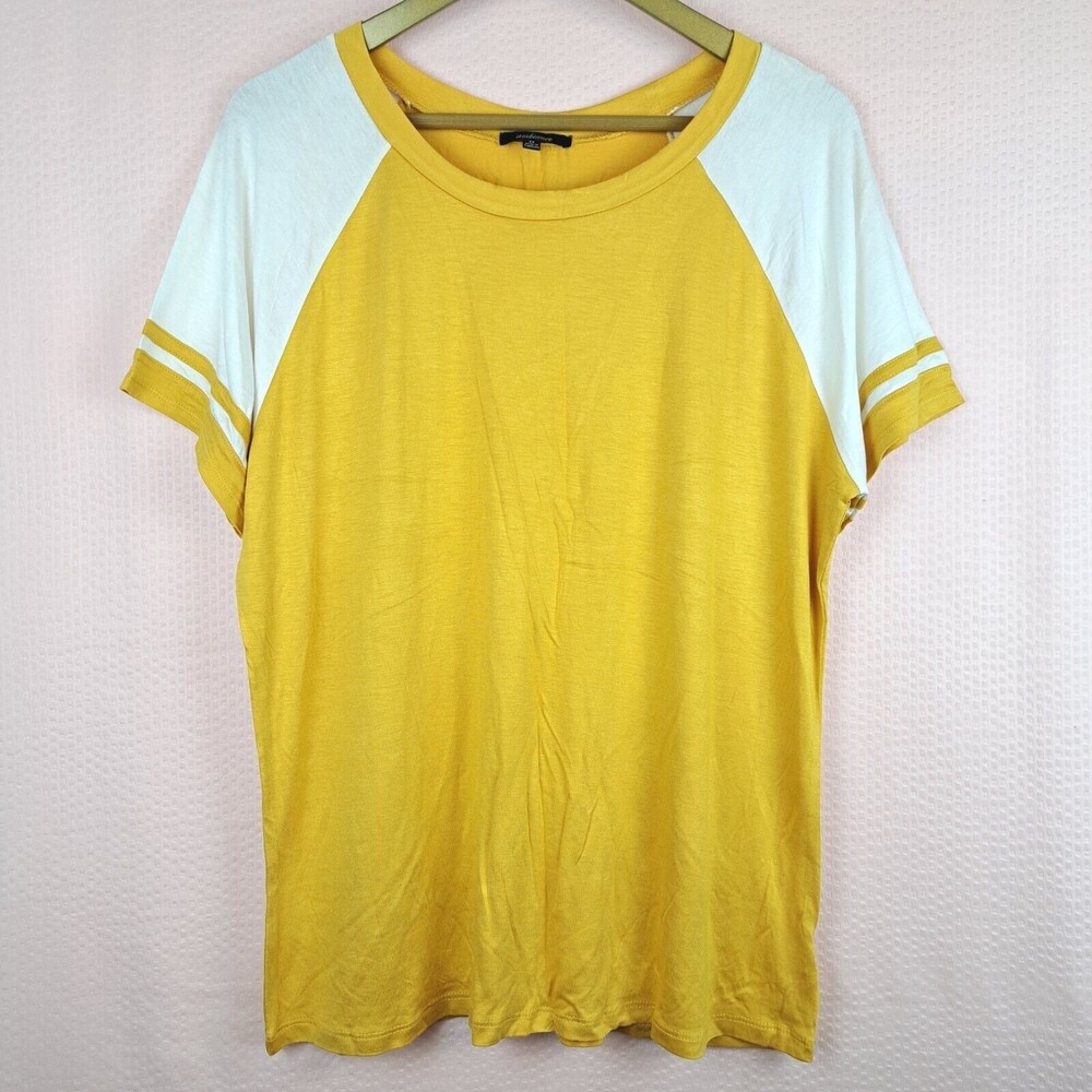 Ambiance Women Lightweight Rayon Blend T Shirt Bright Cozy Size Plus 2X